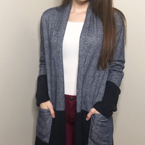 Navy Baby French Terry Cardigan - Picture 3 of 4